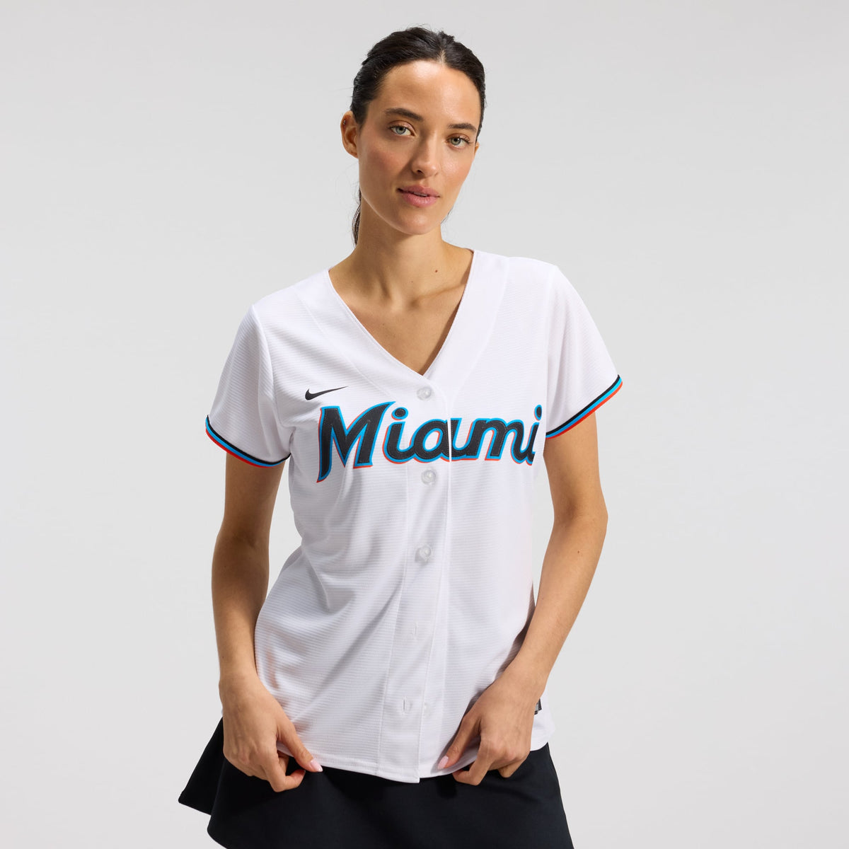 Women's Miami Marlins Nike White Replica Team Jersey