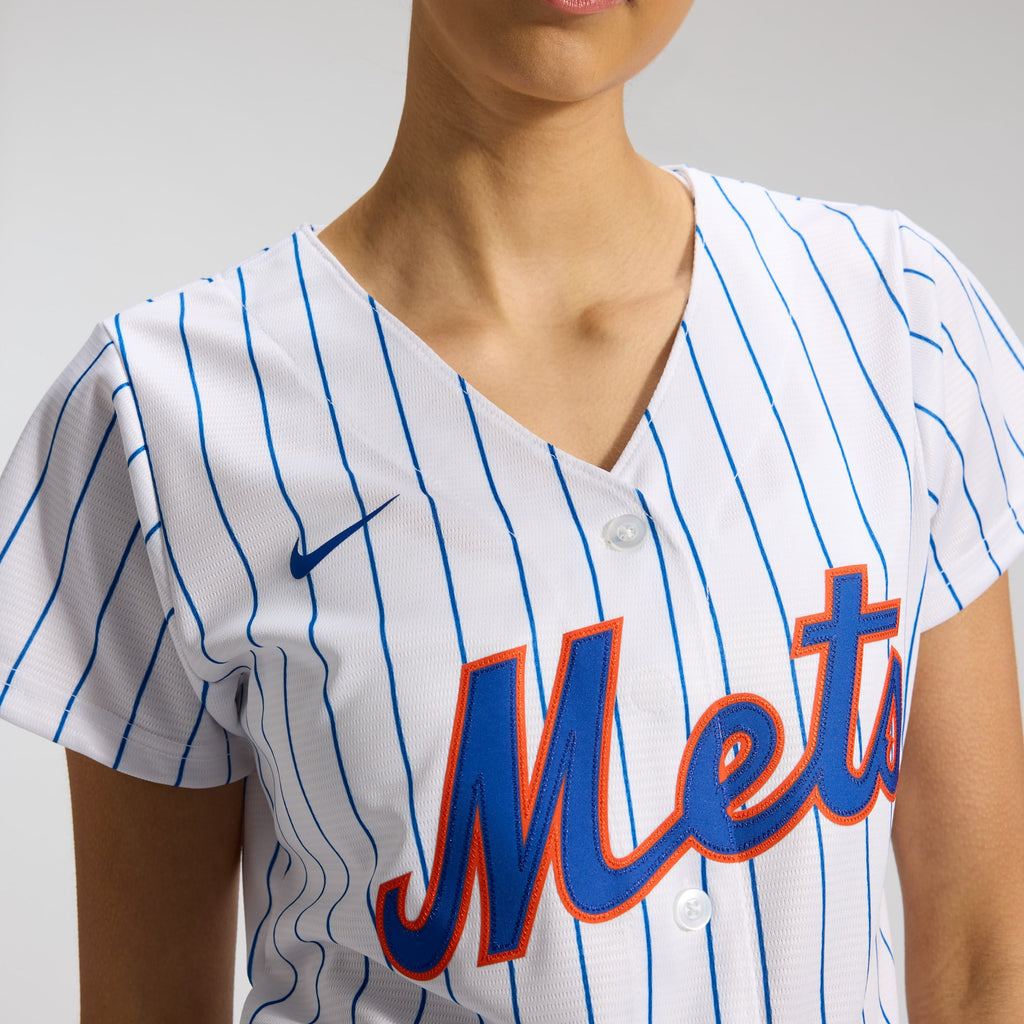 Women's New York Mets Nike White Home Replica Team Jersey - 7