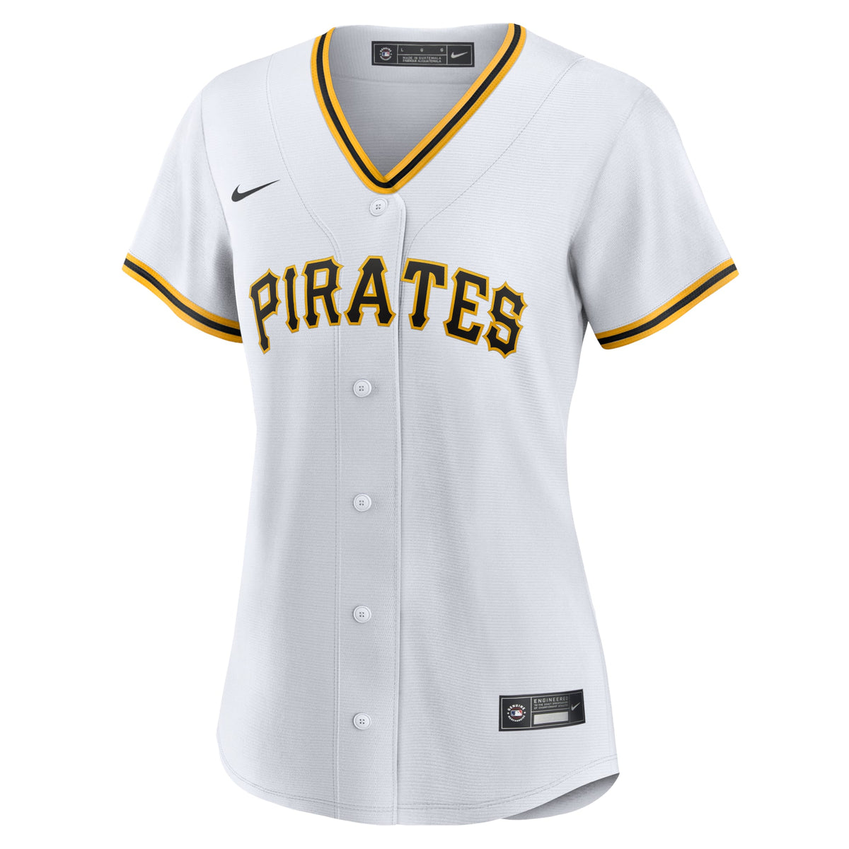 Women's Pittsburgh Pirates Nike White Home Replica Team Jersey - 3