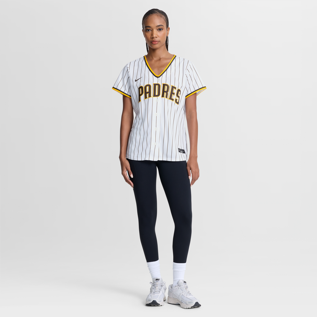 Women's San Diego Padres Nike White Home Replica Jersey - 5