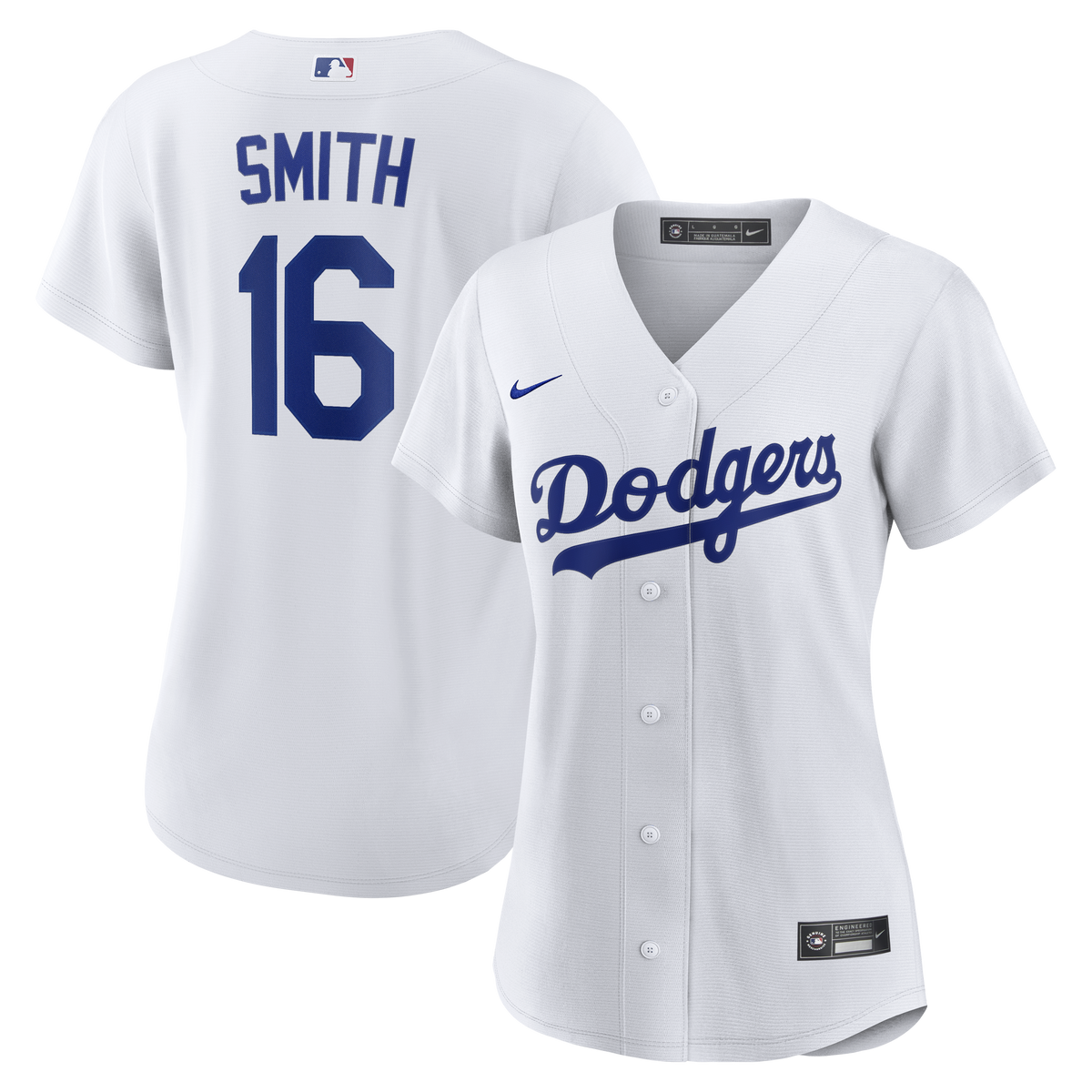 Women's Los Angeles Dodgers Will Smith Nike White Home Replica Jersey - 2