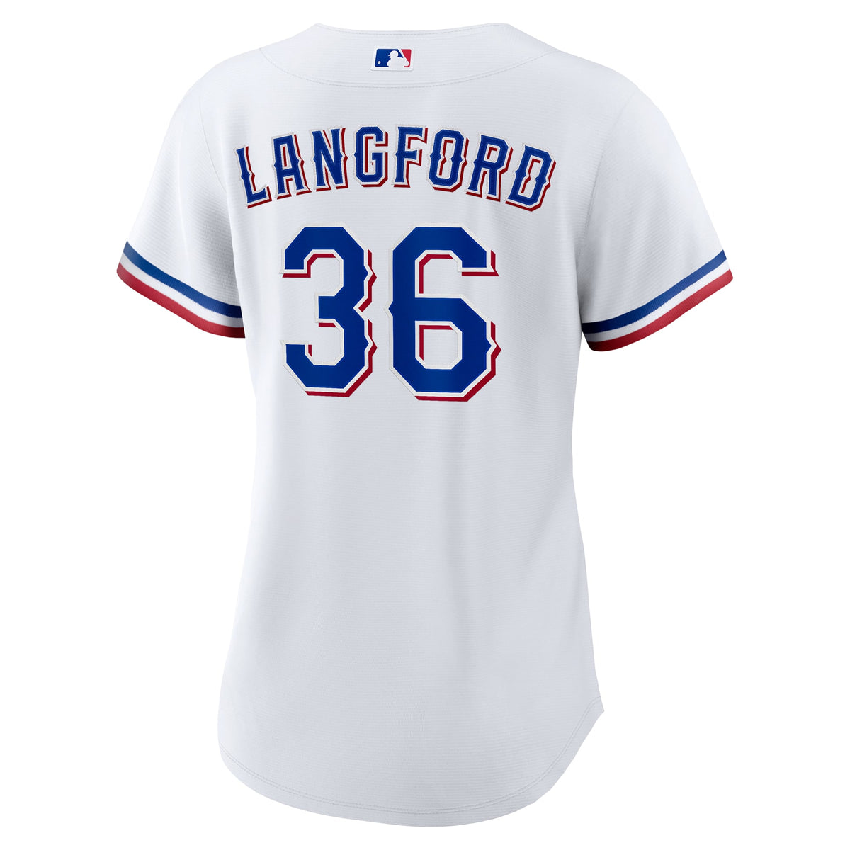 Women's Texas Rangers Wyatt Langford Nike White Home Replica Jersey - 4