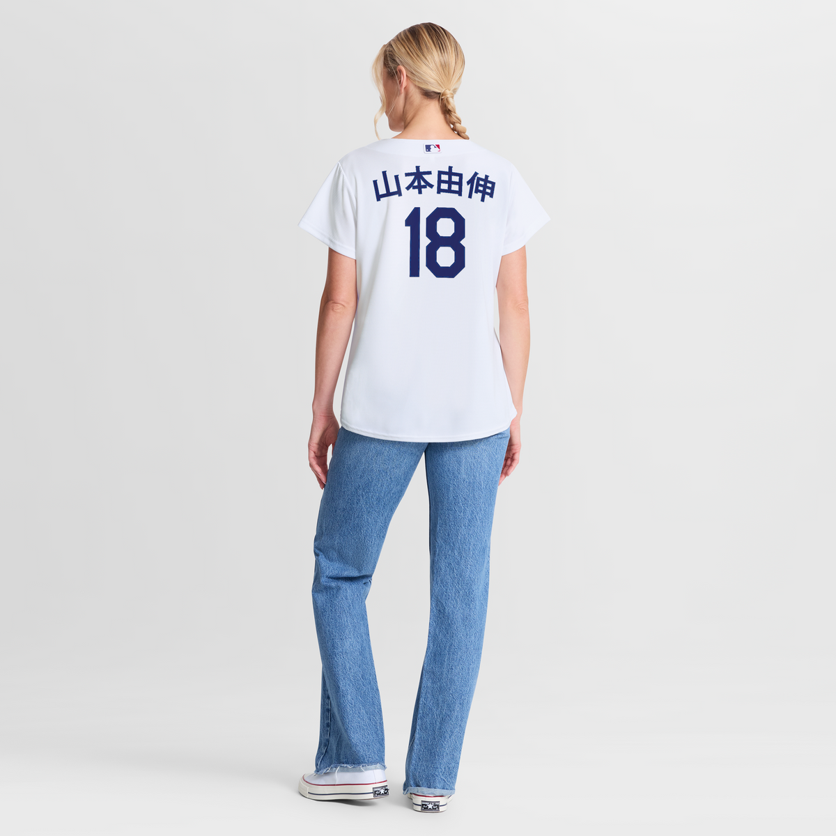 Women's Los Angeles Dodgers Yoshinobu Yamamoto Nike White Home Kanji Replica Jersey - 6