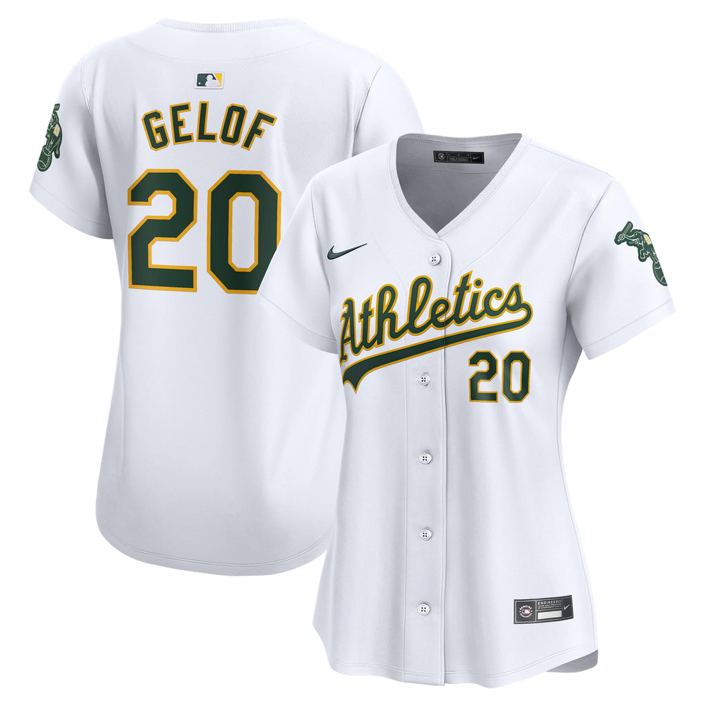 Women's Athletics Zack Gelof Nike White Home Limited Player Jersey