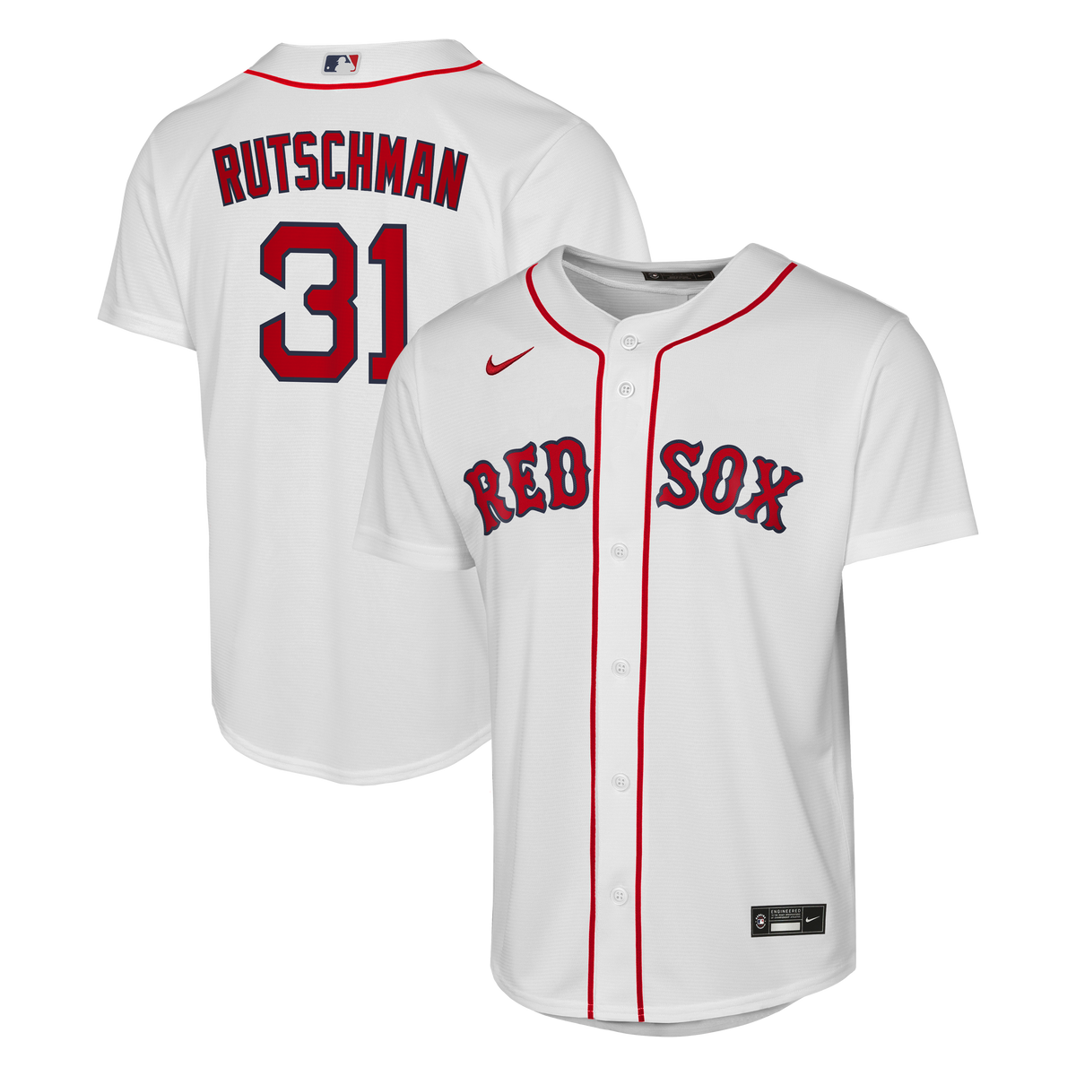 Youth Boston Red Sox Adley Rutschman Nike White Home Replica Jersey