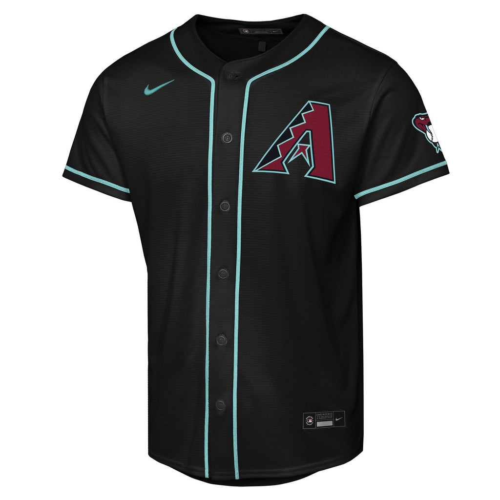 Youth Arizona Diamondbacks Nike Black Alternate Stadium Jersey - 3