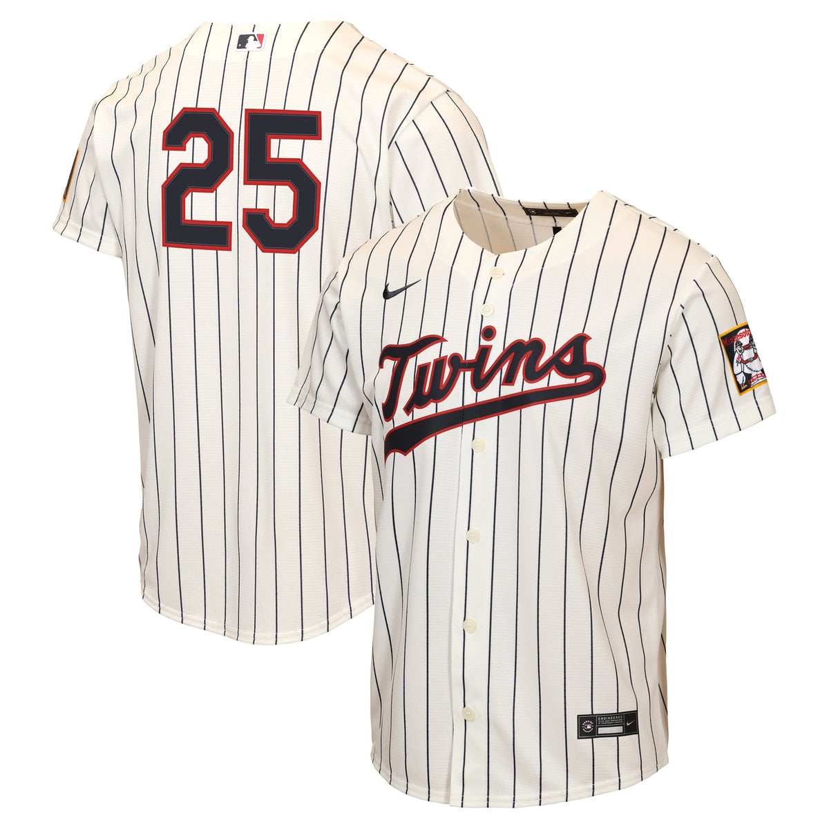 Youth Minnesota Twins Byron Buxton Nike Cream 2026 Field of Dreams Replica Jersey