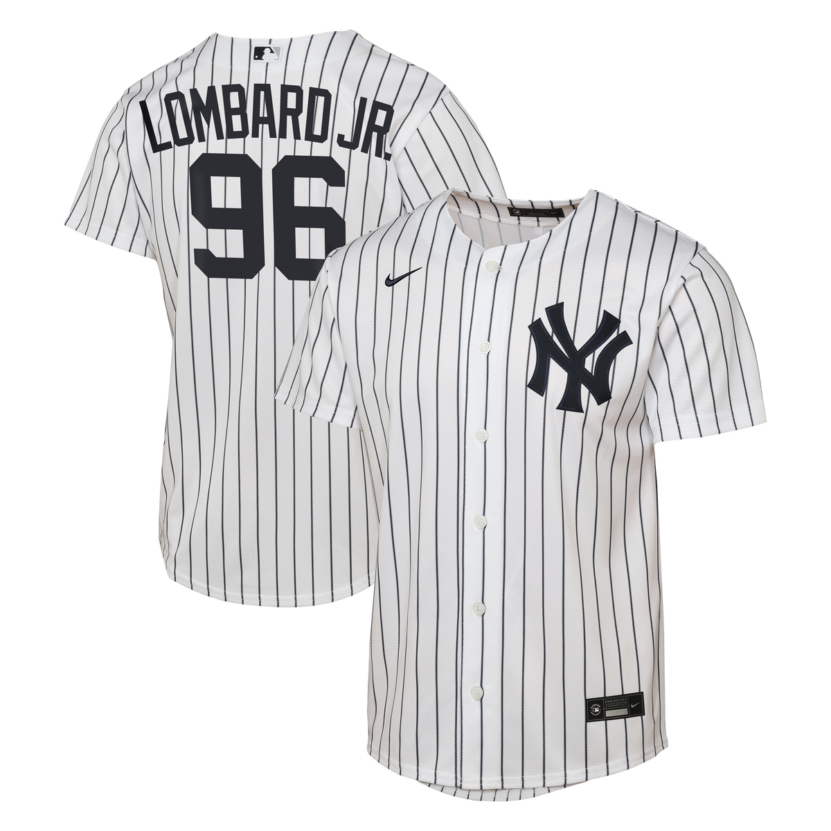 Youth New York Yankees George Lombard Jr. Nike White Home Replica Jersey