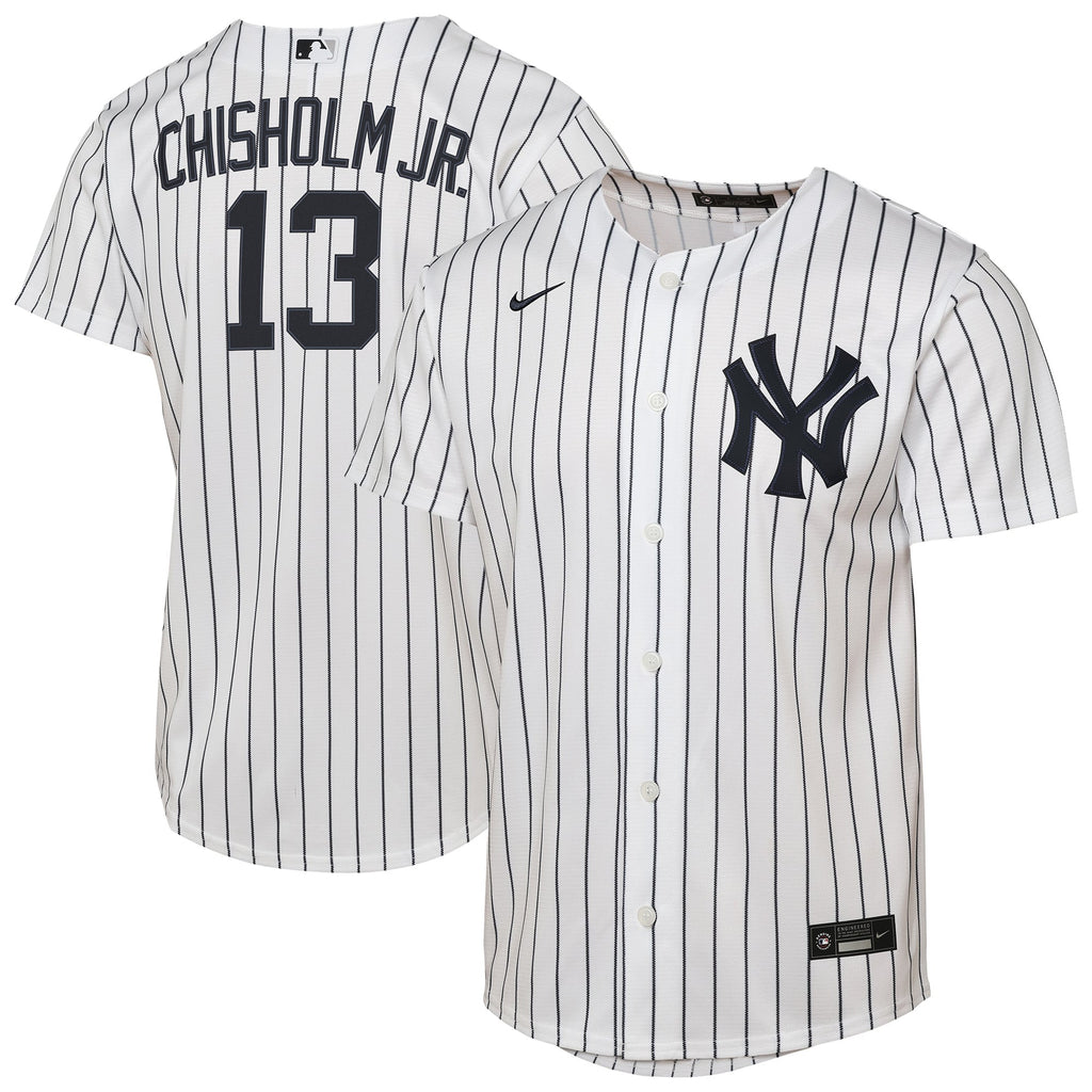 Youth New York Yankees Jazz Chisholm Jr. Nike White Home Replica Jersey - 2
