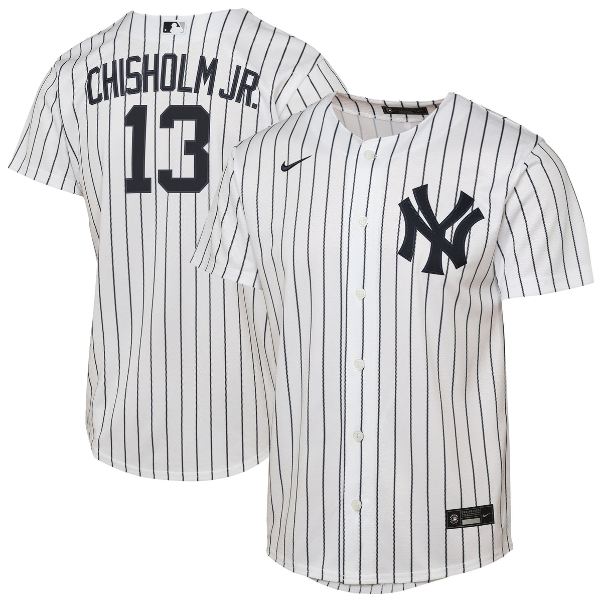 Youth New York Yankees Jazz Chisholm Jr. Nike White Home Replica Jersey - 2