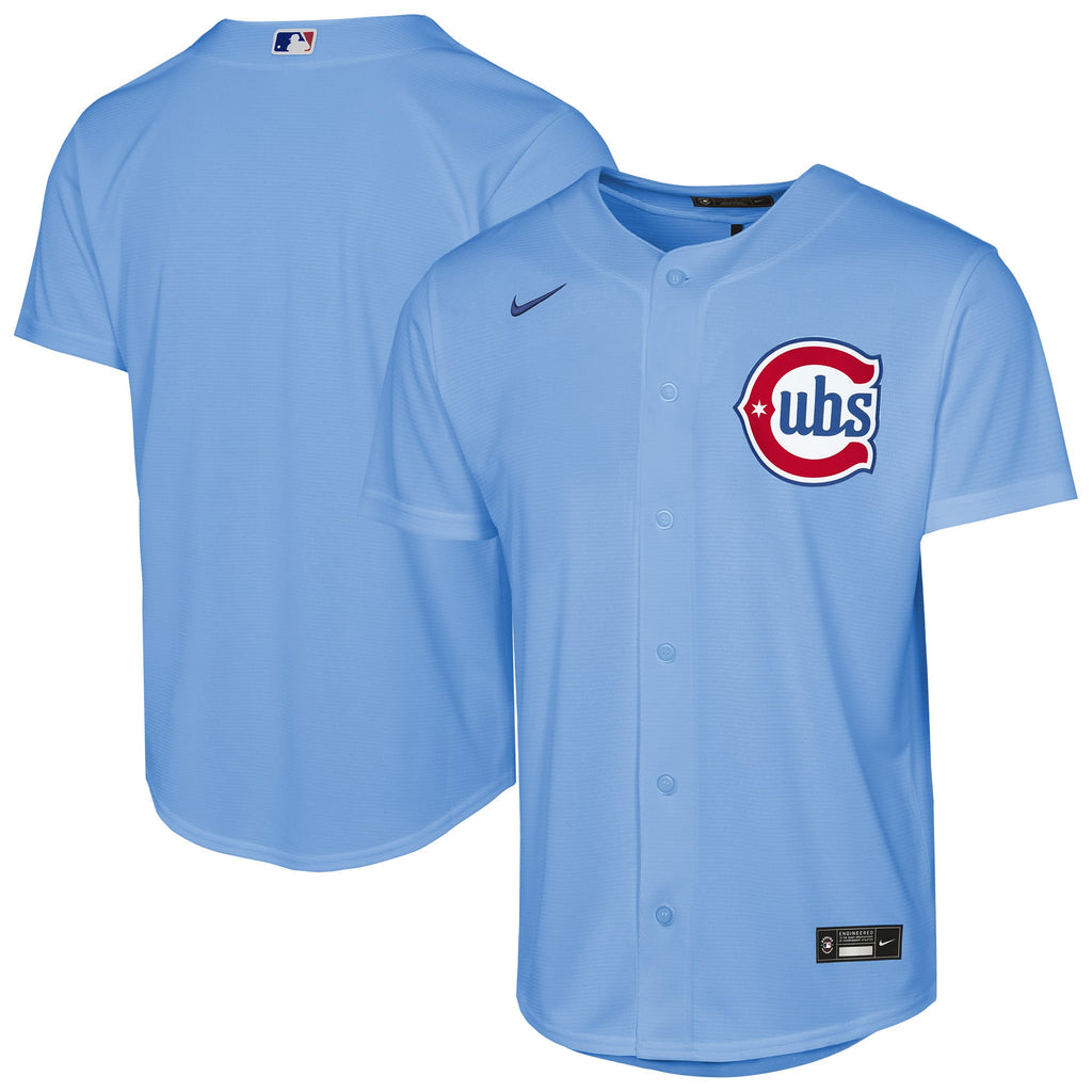 Youth Chicago Cubs Nike Light Blue Alternate Replica Jersey - 2