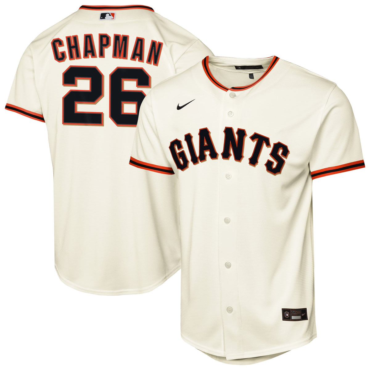Youth San Francisco Giants Matt Chapman Nike White Home Baseline Jersey - 2