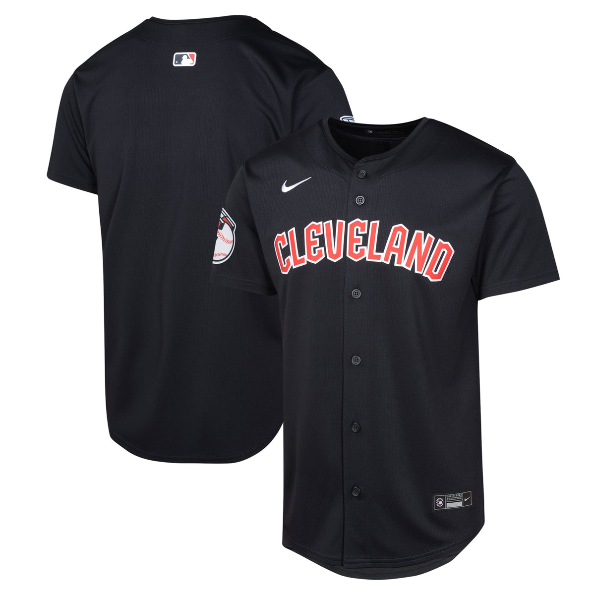 Youth Cleveland Guardians Nike Navy Alternate Limited Jersey - 2
