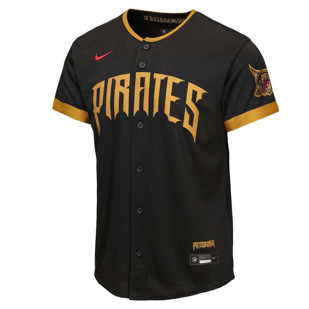 Youth Pittsburgh Pirates Paul Skenes Nike Black 2026 City Connect Stadium Jersey - 3