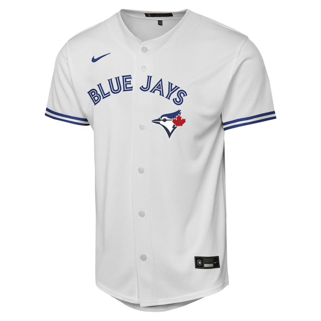 Youth Toronto Blue Jays Trey Yesavage Nike White Home Baseline Jersey - 3