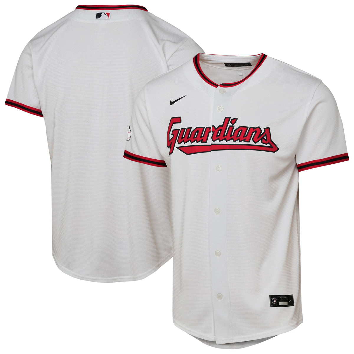 Youth Cleveland Guardians Nike White Home Stadium Jersey - 2