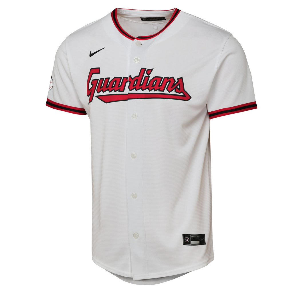 Youth Cleveland Guardians Nike White Home Stadium Jersey - 3