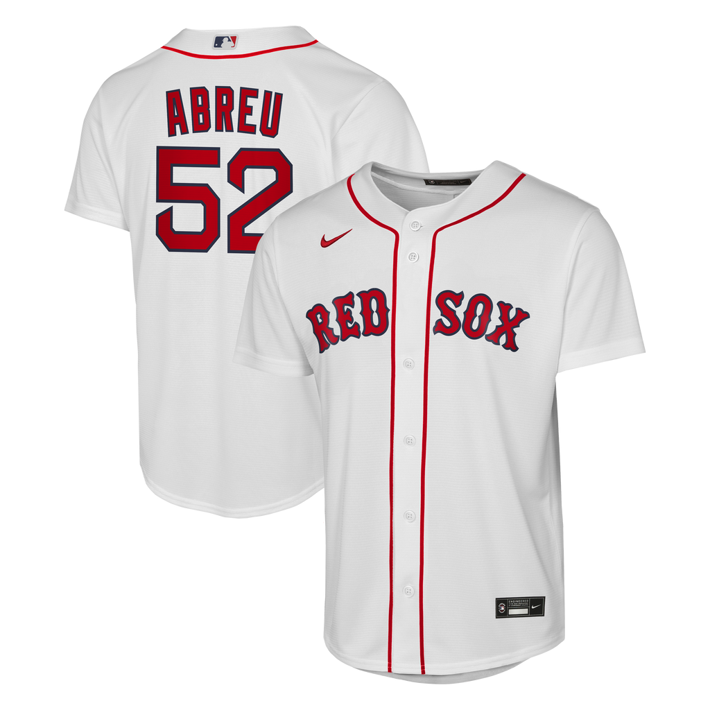 Youth Boston Red Sox Wilyer Abreu Nike White Home Replica Jersey - 2