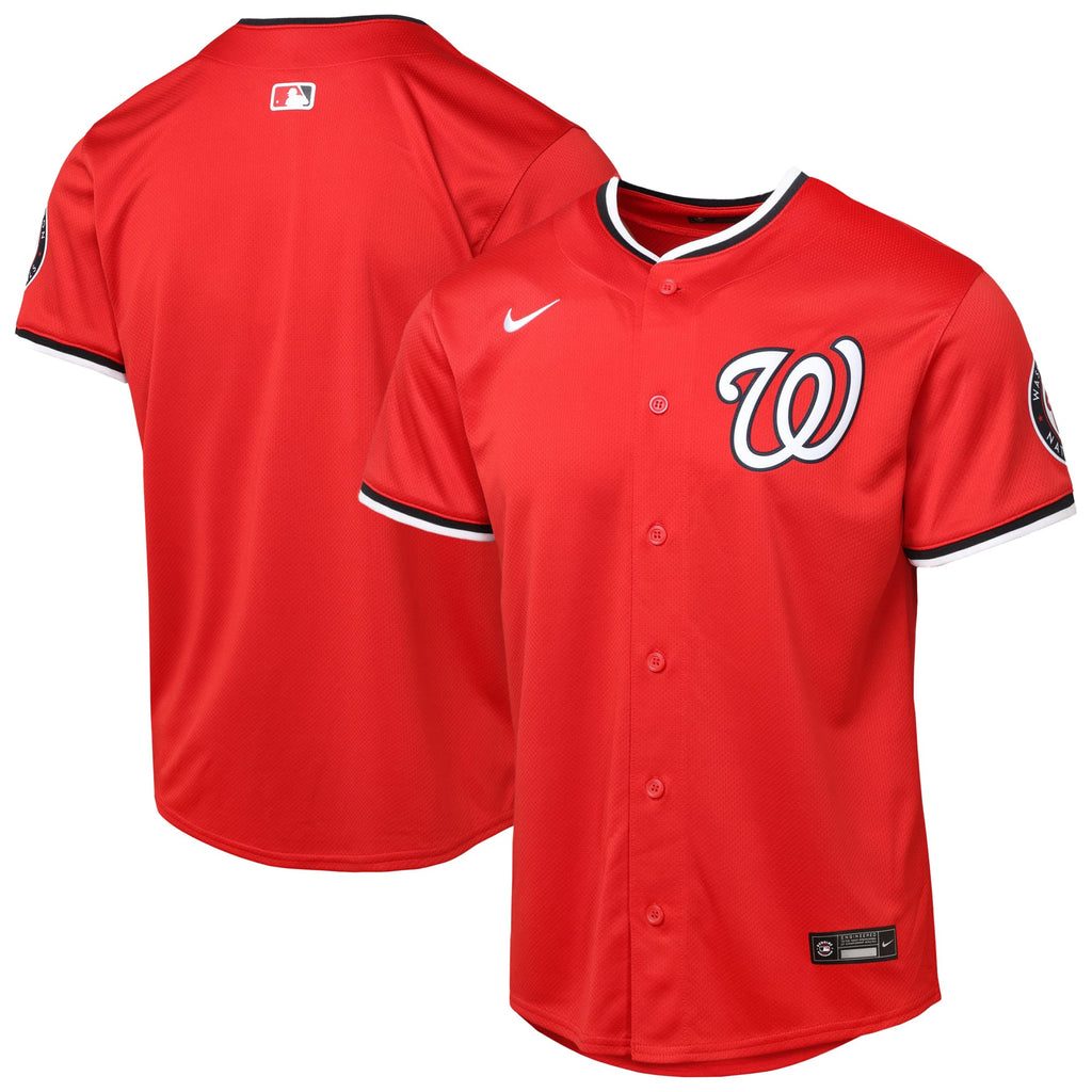 Youth Washington Nationals Red Alternate 2 Limited Jersey